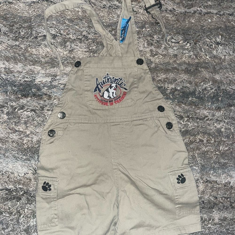 Vintage Rare Little Big Dog Overalls